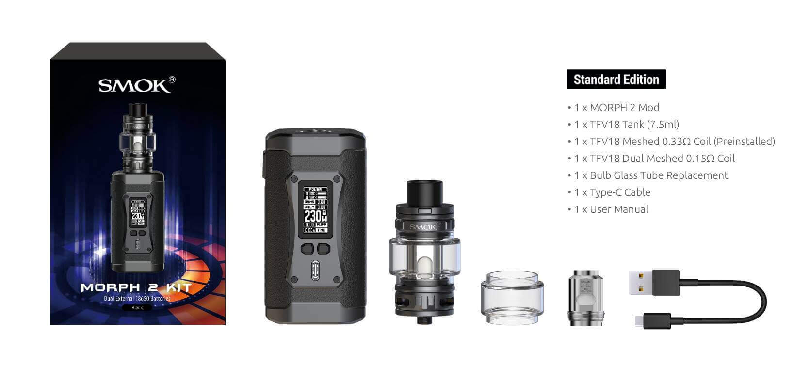 Smok Morph 2 Kutu İçeriği